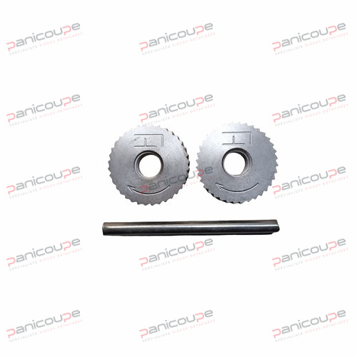 Satz mit 2 gekerbten Kn&ouml;pfen Produktbild