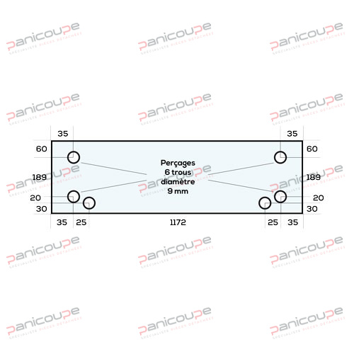 GLAS 1292 X 299 MM &ndash; VFPN16 Produktbild