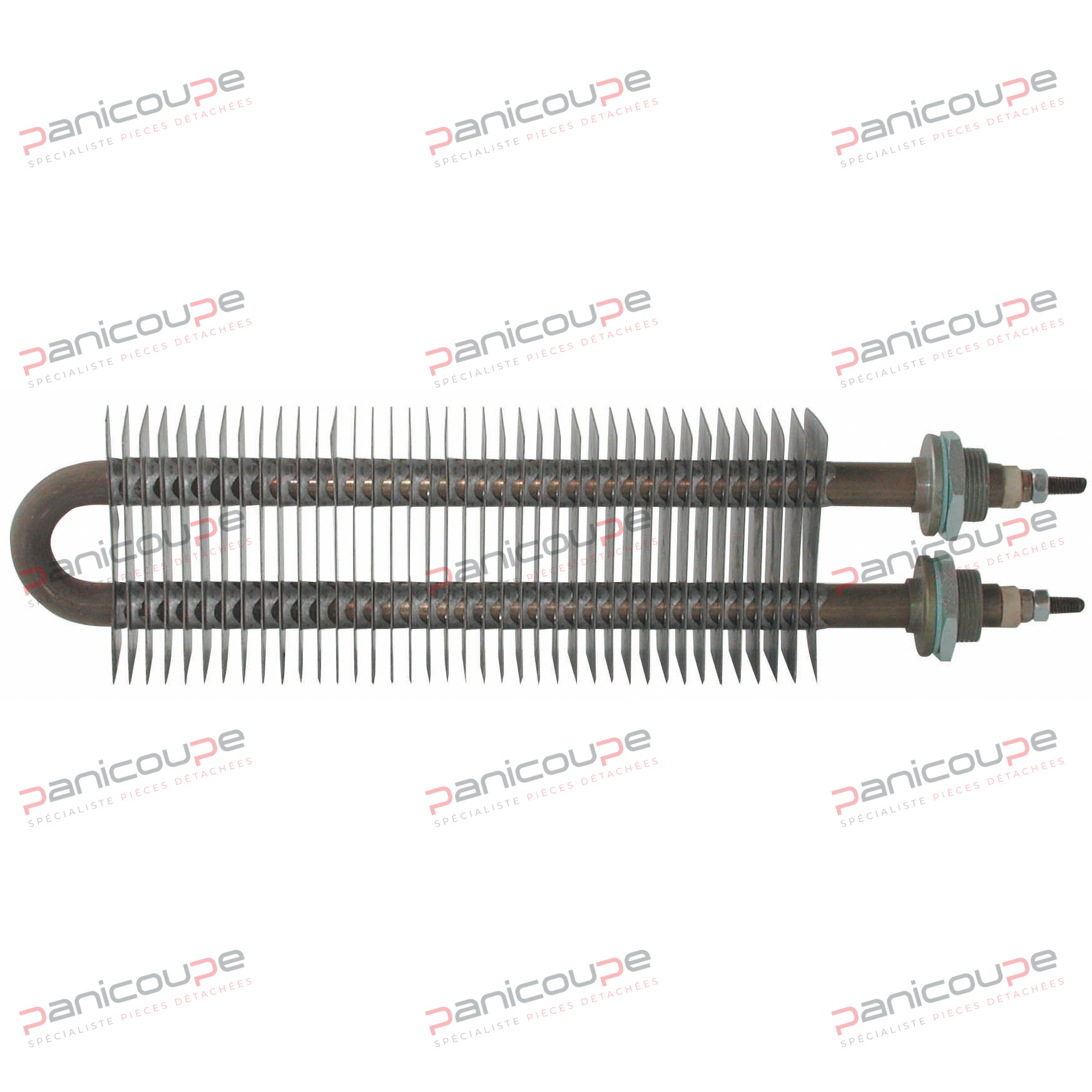 Rechteckiges Lamellenheizelement 40 x 80 mm Produktbild