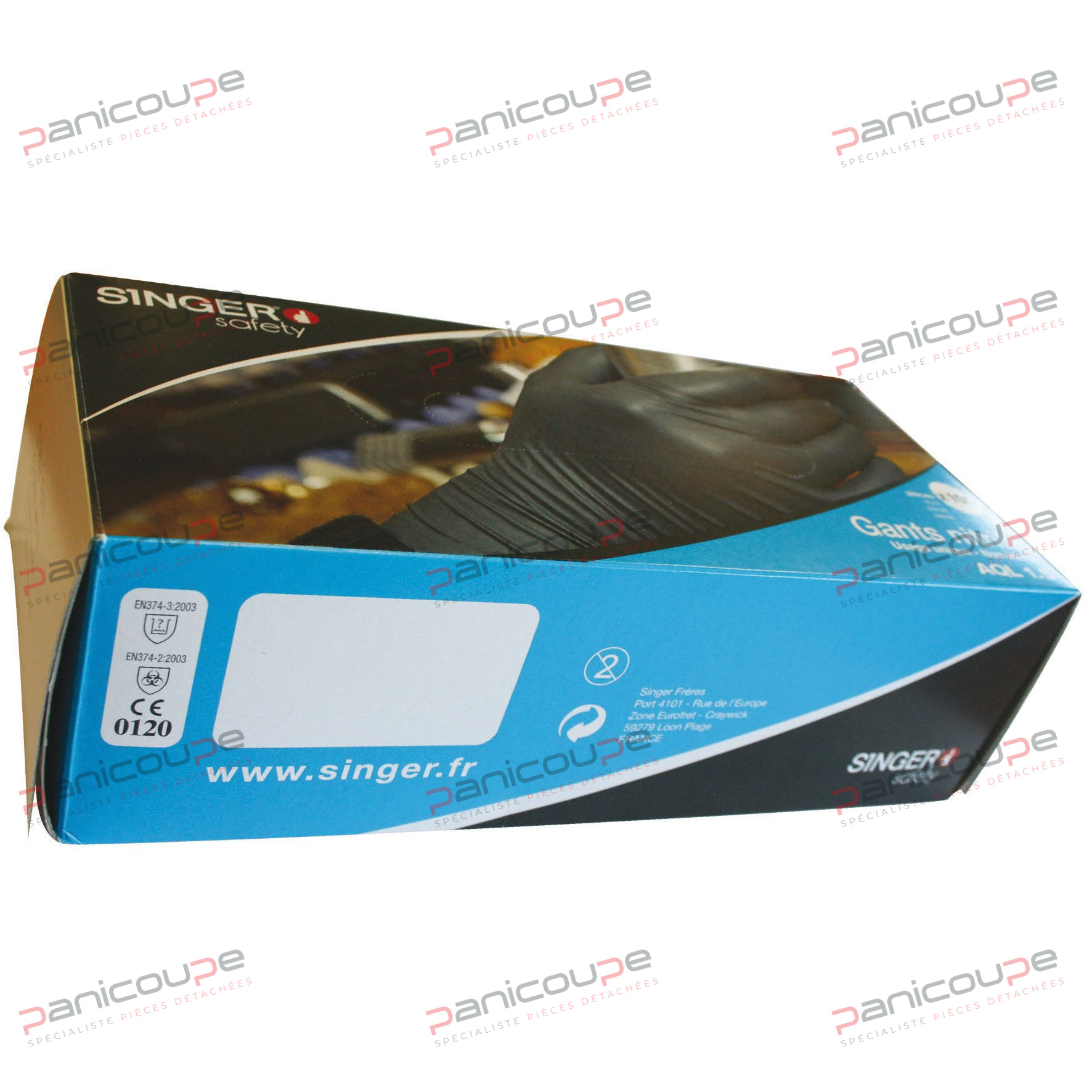 GANTS JETABLES NITRILE NOIR ULTRA RESISTANTS Produktbild