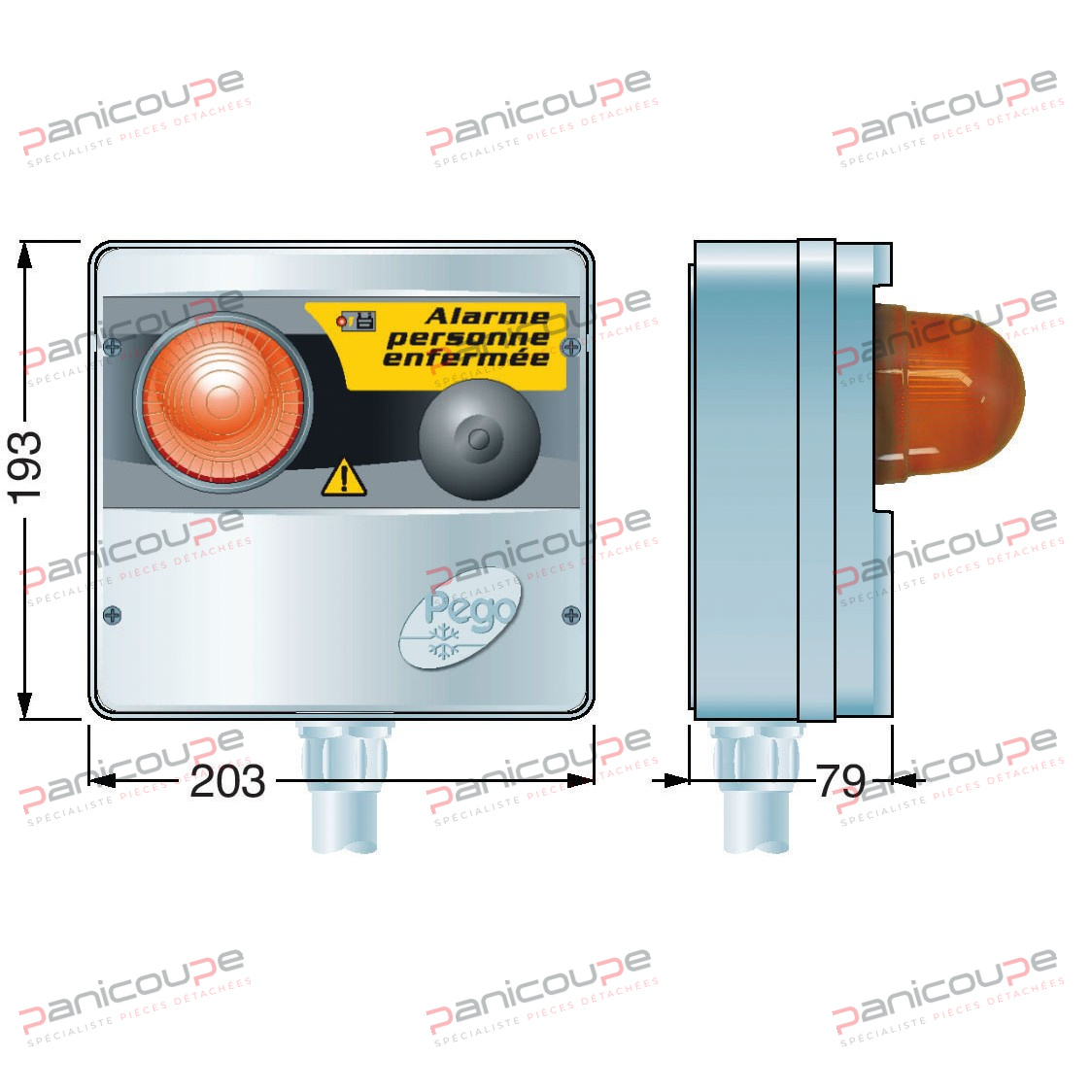 Eingesperrte Alarmanlage Produktbild