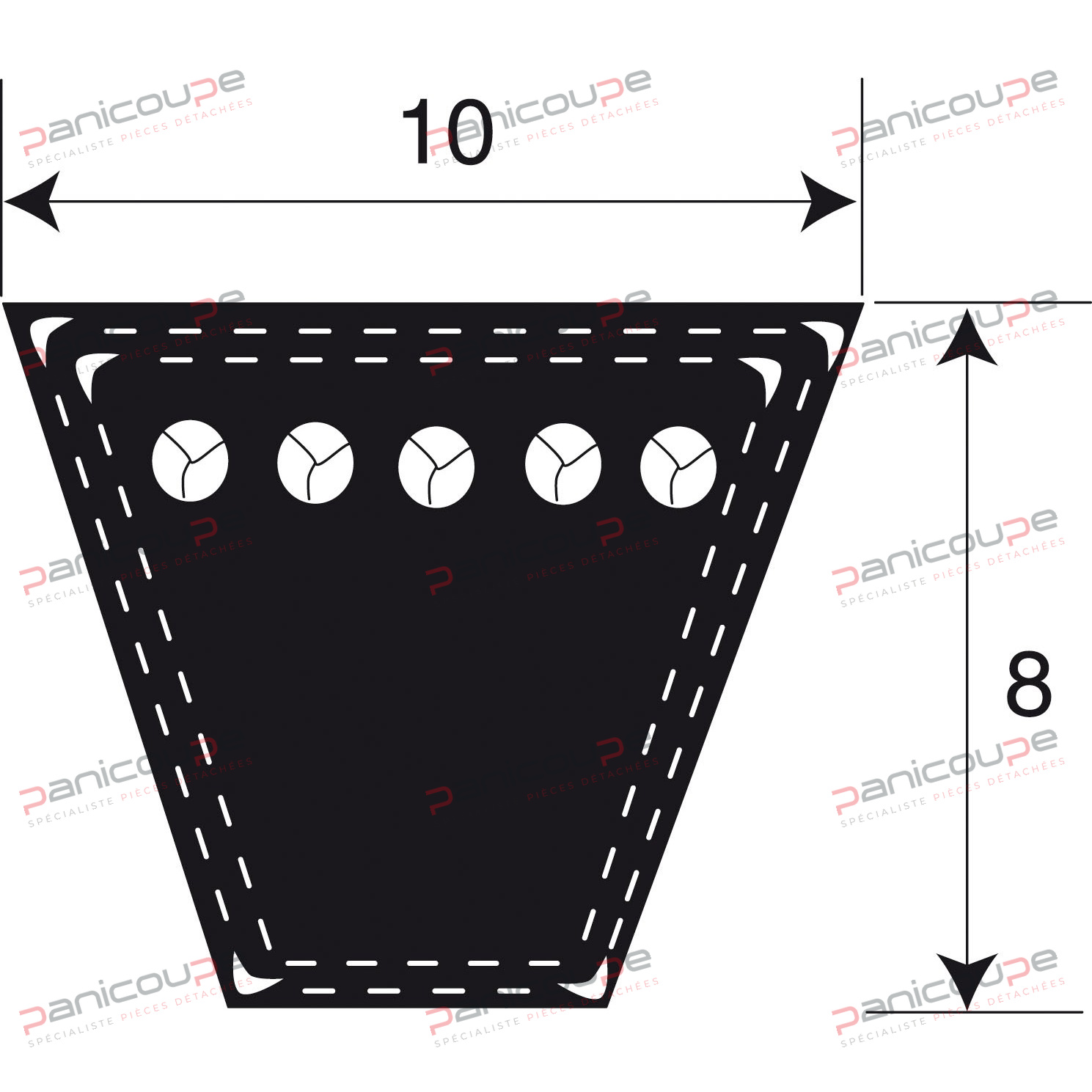 TRAPEZOIDALES ETROITES SERIE SPZ Produktbild