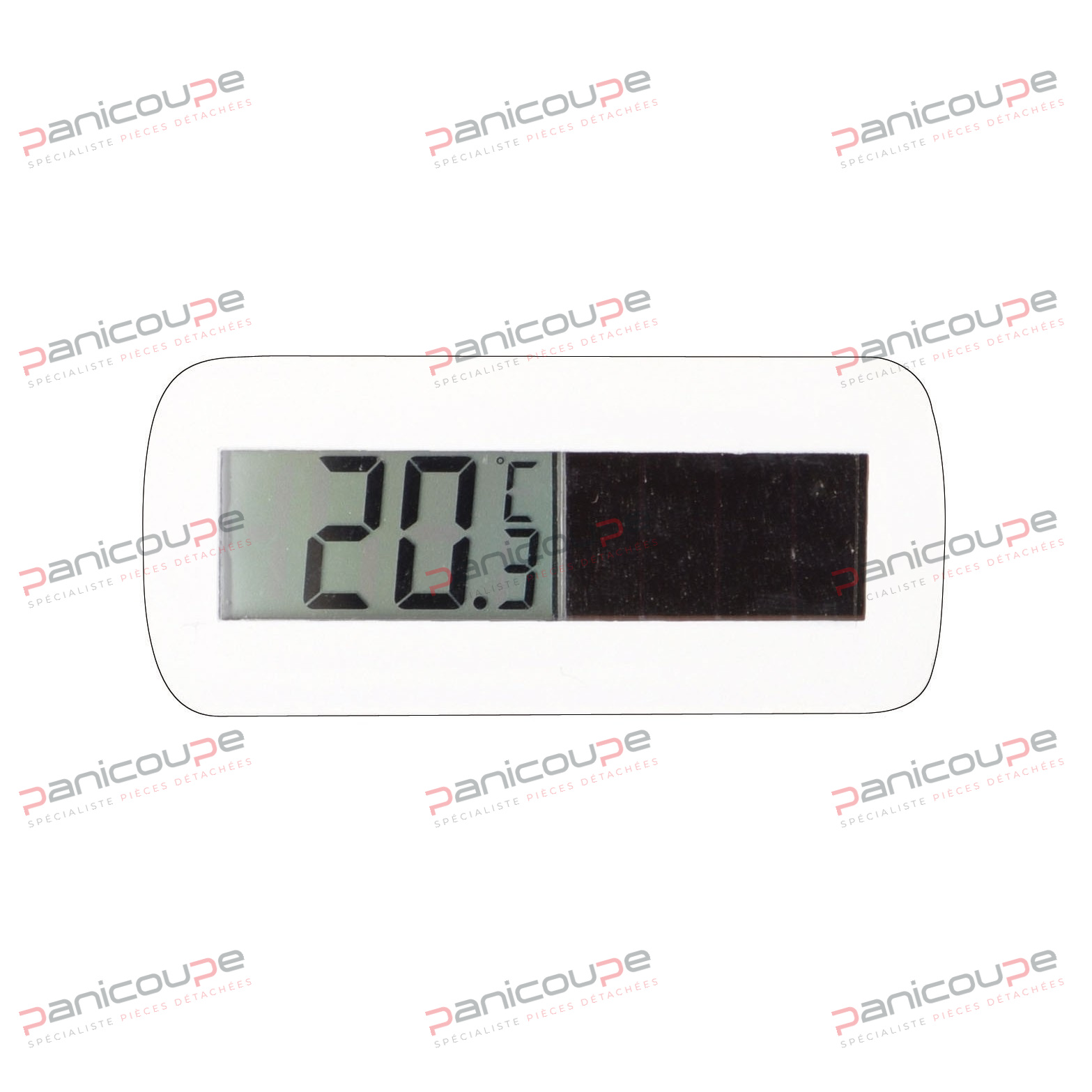 Solarbetriebenes digitales LCD-Thermometer (batterielos) Produktbild