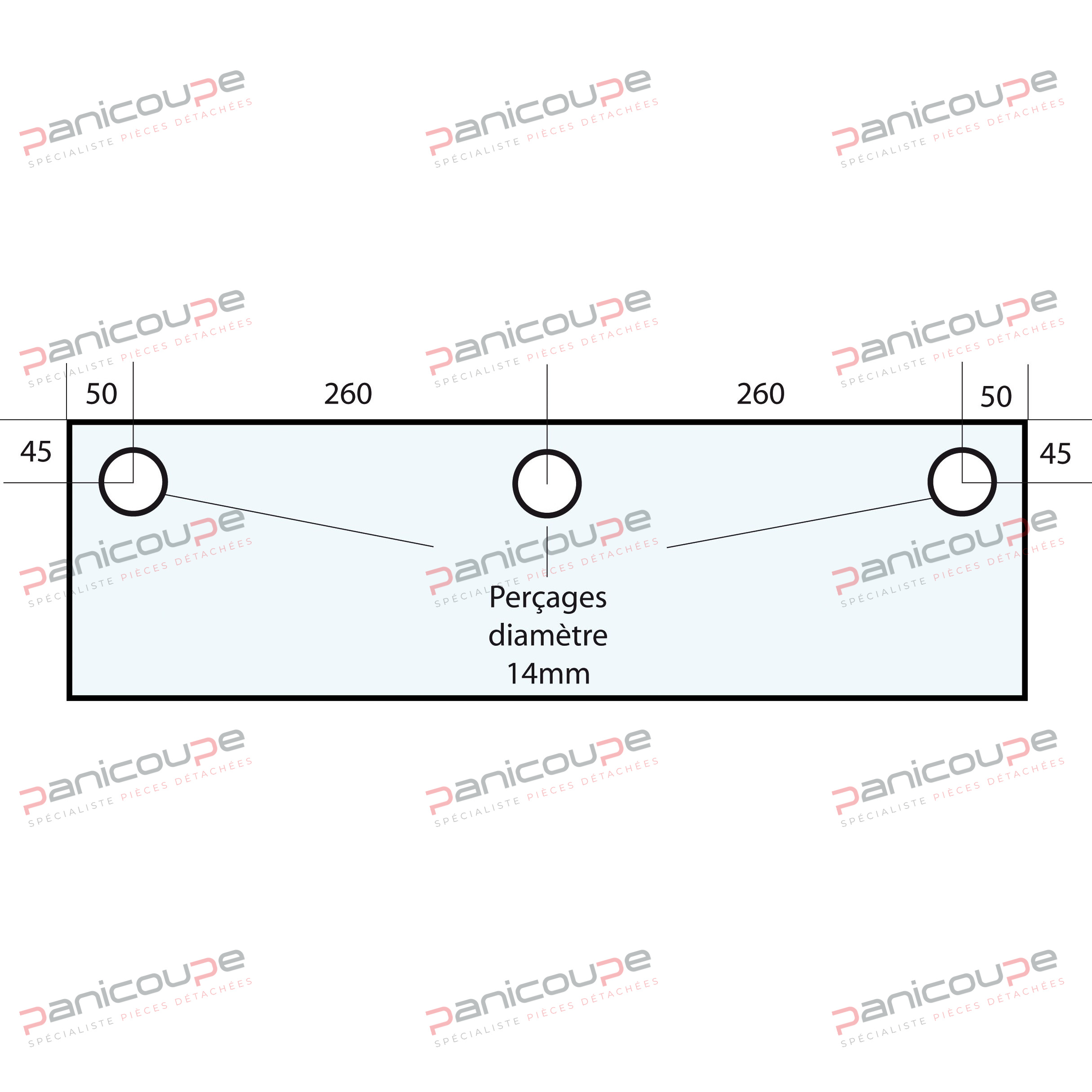 GLAS 620 X 355 X 10 MM - VF37 Produktbild