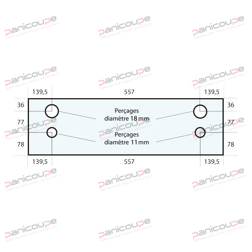 GLAS 836 X 191 X 6 MM &ndash; VF70 Produktbild