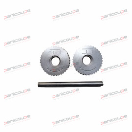 Satz mit 2 gekerbten Kn&ouml;pfen Produktbild