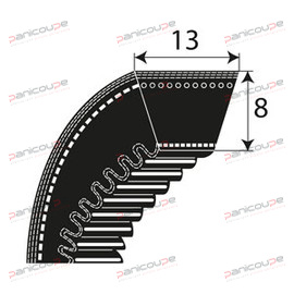 COURROIES CRANTEES SERIE AX Produktbild