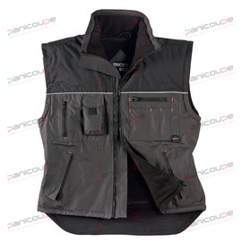 GILET RIPSTOP NOIR/GRIS ANTHRACITE Produktbild