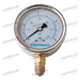 MANOMETRES VERTICAUX &Agrave; GLYCERINE BOITIERS INOX &Oslash; 63 MM Produktbild