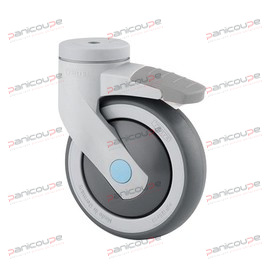 ROULETTES PIVOTANTES CHAPE &Agrave; OEIL SYNTHETIQUE AVEC FREIN Produktbild