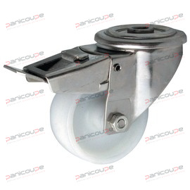 ROULETTE POLYPROPYLENE FREIN CHAPE OEIL INOX Produktbild