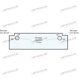 GLAS 711 X 200 X 5 MM - VF13 Produktbild