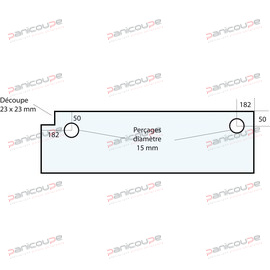 GLAS 714 X 225 X 5 MM - VF16 Produktbild