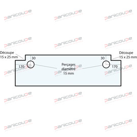 GLAS 684 X 268 X 6 MM - VF18 Produktbild