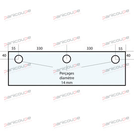GLAS 770 X 250 X 10 MM - VF26 Produktbild