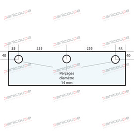 GLAS 620 X 250 X 10 MM - VF27 Produktbild