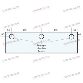 GLAS 600 X 210 X 10 MM - VF28 Produktbild