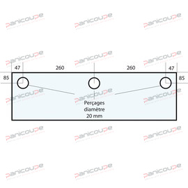 GLAS 614 X 300 X 10 MM - VF34 Produktbild