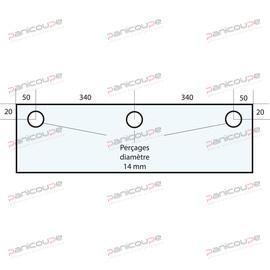 GLAS 780 X 282 X 10 MM - VF38 Produktbild