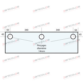 GLAS 780 x 355 x 10 MM - VF39 Produktbild