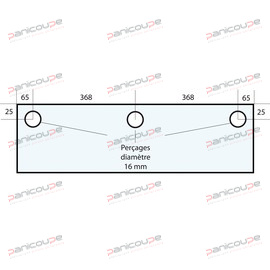 GLAS 866 X 300 X 8 MM - VF40 Produktbild