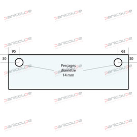 GLAS 605 X 280 X 6 MM - VF49 Produktbild