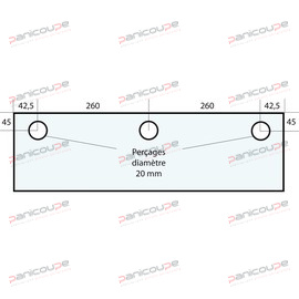 GLAS 605 X 300 X 10 MM - VF60 Produktbild