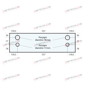 GLAS 836 X 191 X 6 MM &ndash; VF70 Produktbild