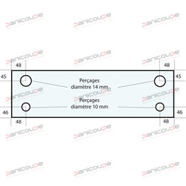 GLAS 750 X 220 X 6 MM - VF9 Produktbild