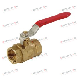 VANNES &Agrave; SPHERE LAITON FEMELLE/FEMELLE POIGNEE PLATE Produktbild