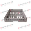 Kunststoff, 500 x 500 x 100 mm<BR/><BR/>Innenhöhe im gestapelten Zustand: 75 mm Großpackung Geschirrspülerkorb 500x500x100 Produktbild