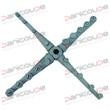 8 Waschdüsen. 6 Spüldüsen. 12/45-mm-Rahmen. Oben/Unten 500-mm-Wasch- und Spül-Rotationsschleuder Produktbild