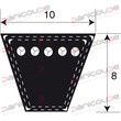 TRAPEZOIDALES ETROITES SERIE SPZ Produktbild